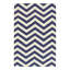 Tapis de zone noué la bleu 5 pi x 8 po one-of-kind Parkside
