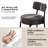 24'' Faux Leather Ronan Set Of 6, Counter Height Ronan With Backs, Upholstered Counter Chairs For Kitchen Island-1985144047