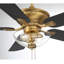 Ventilateur de plafond standard à 5 pales de 52 po avec chaîne de traction et ensemble d'éclairage inclus Cayman-86792520