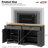 3-Piece Mid-Century Storage Cabinet Set With Bookshelf And Adjustable Shelves-1964570971