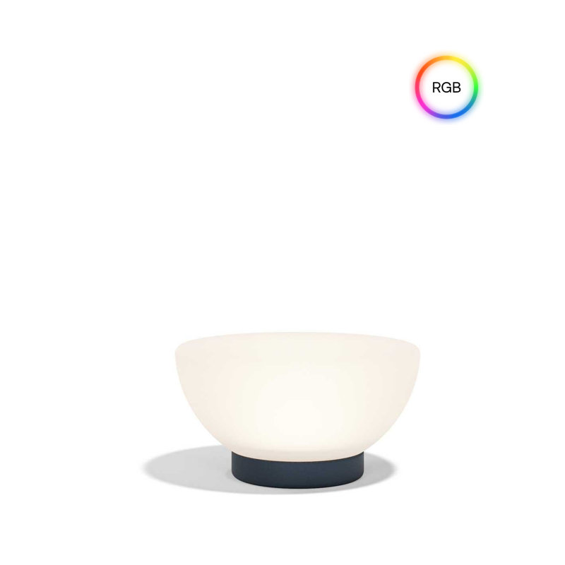 Lampe Luna 23,5 po RVBB, H 13 po x l 23,5 po x P 23,5 po, Bleu, À brancher