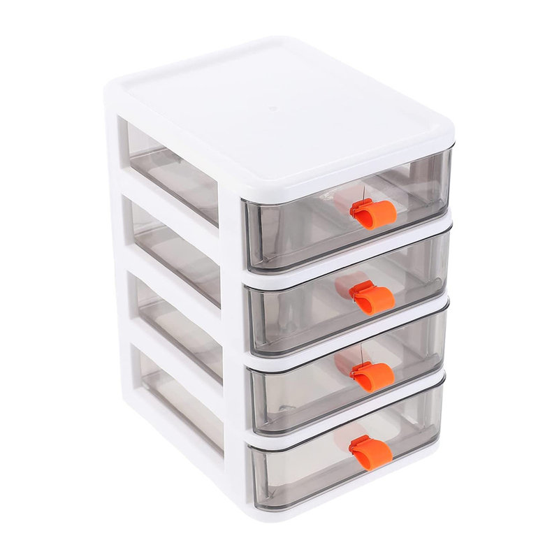 Akaki Plastic Desk Organiser, White