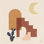«Desert Arches I Sq On Canvas» par Moira Hershey, reproduction