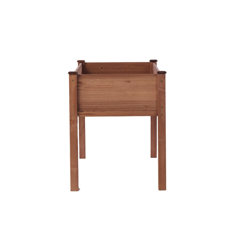 Boîte à fleurs surélevée en bois avec pieds, lit de jardin surélevé pour plantes d'extérieur, fleurs et légumes