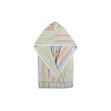 Tropical 100% Cotton Unisex Mid-Calf Bathrobe with Hood