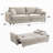 Haran Fabric Pull-Out Sleeper With Storage