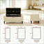 Banc de rangement moderne, banc de repose-pieds polyvalent, banc au design fonctionnel