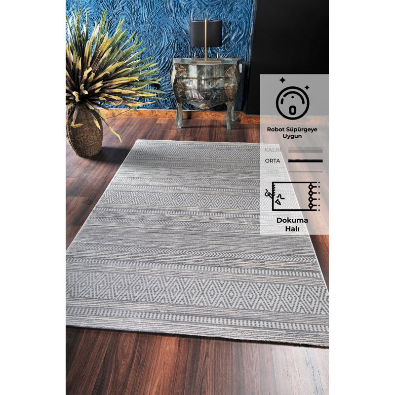 Acasia Machine Made Indoor / Outdoor Area Rug, Rectangle 2'7" x 4'11"