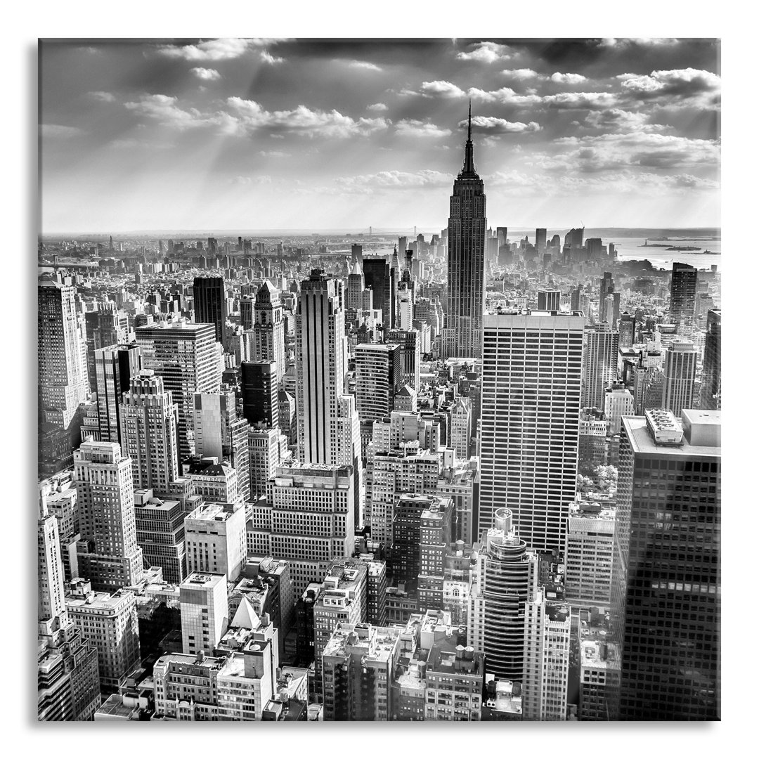 Glasbild New York bei Tag