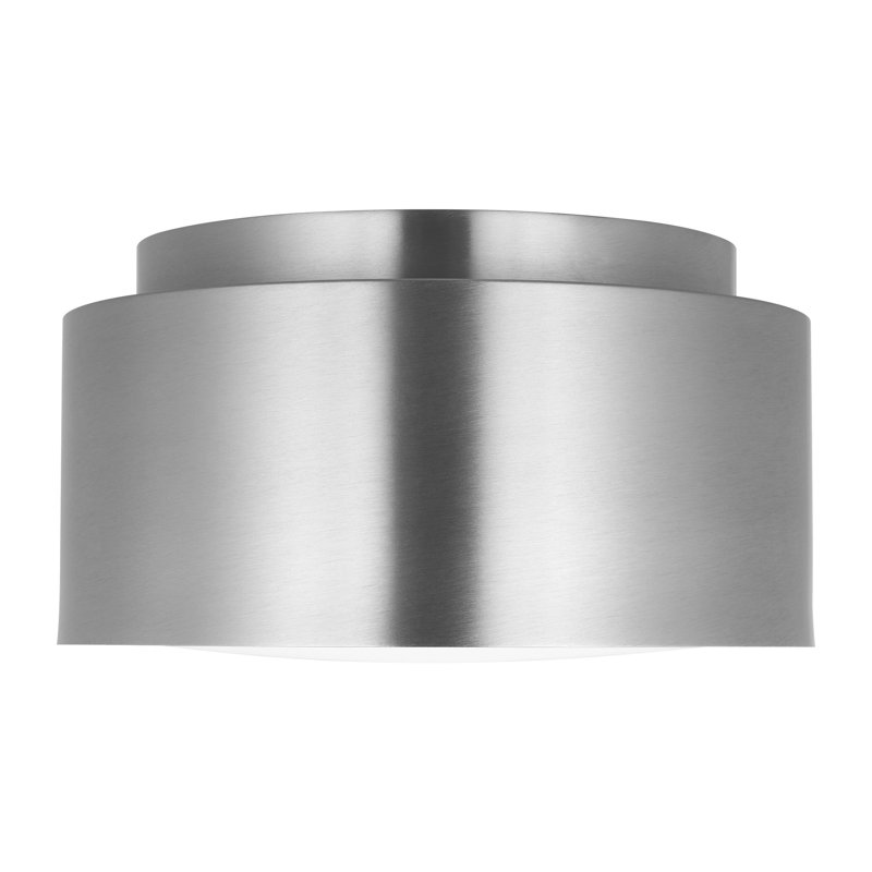 Plafonnier moyen Dartmore, Nickel brossé, H 5,625 po x l 10 po x P 10 po, Nickel brossé