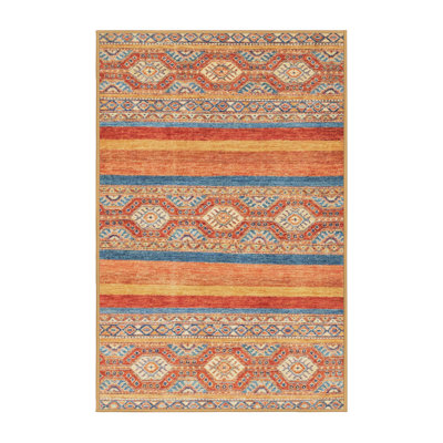 Tapis décoratif multicolore à motif abstrait