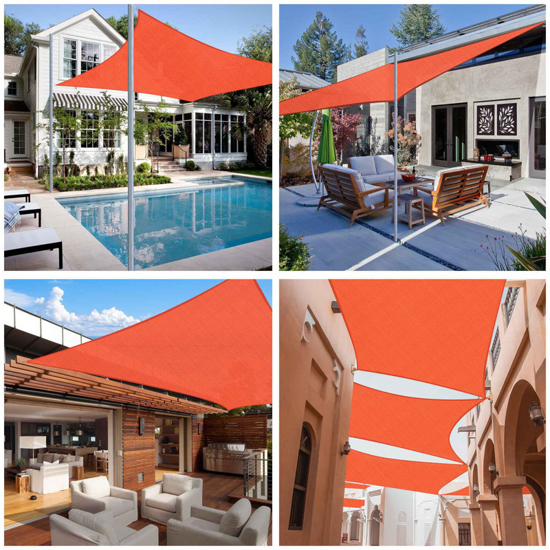 Filet de protection pour la piscine pour patio, Rouge, 12 (pi) x 16 (pi)
