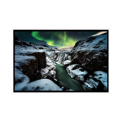 Gullfoss by David Martin Castan - Floater Frame Print on Canvas