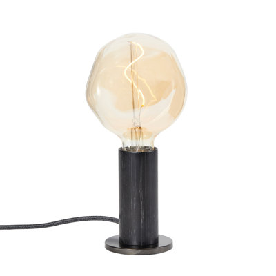 Lampe torchère en bois massif