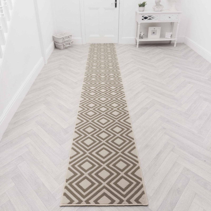 Runner Geometric Area Rug, Runner 60 x 210 cm