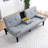 PVC Leather Convertible Futon Sofa Bed-1189116424
