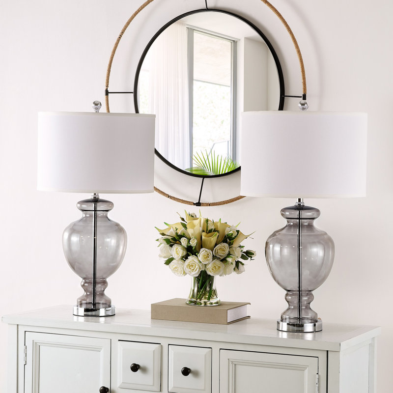 Tiverton Glass Table Lamp, Clear