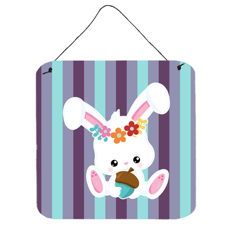 Décoration murale en aluminium lapin lapin