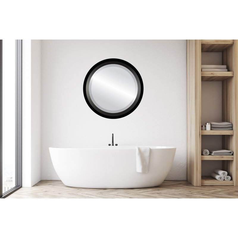 Miroir d'appoint Meigs, Noir mat, H 22 po x l 18 po