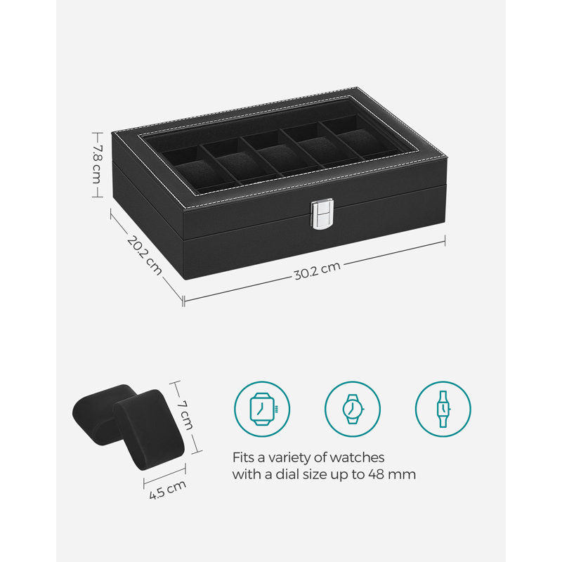 Medium Density Fibreboard Watch Box + Dividers
