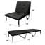 Chaise ajustable (futon) à finition noire