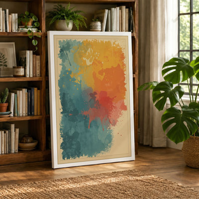 Colour Drift Abstract 1 Piece Wrapped Canvas Wall Art