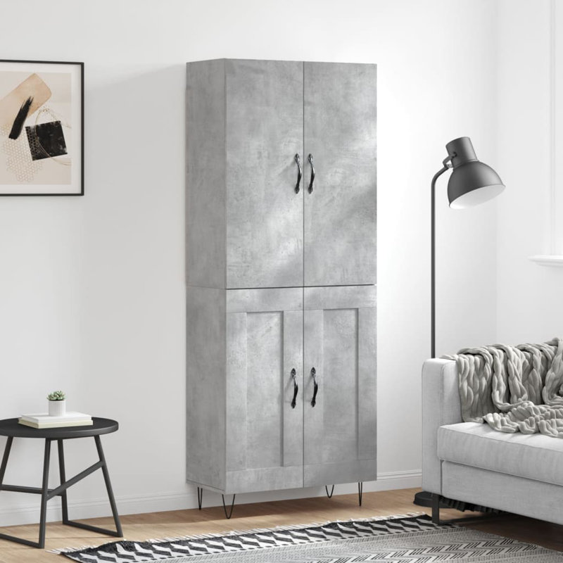 Chocheles 69.5cm Sideboard, Concrete Grey