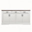 Buffet cannelé de 63 po avec 4 portes, 3 tiroirs et tablettes réglables-1023397495