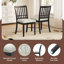 Ensembles de table de salle à manger peu encombrants avec chaises rembourrées, bois MDF moderne