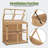 40.2" W x 24" D Wooden Cold Frame Greenhouse with Adjustable Shelf & Lockable Door