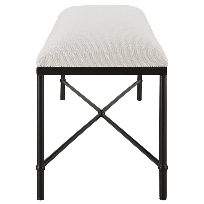 Avenham Small Bench, Black, 20" H x 50" W x 16"D, Black