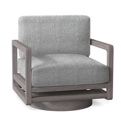 Tanah Teak Swivel Patio Chair with Cushions