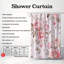 Rideau de douche Vintage Rose - Premium-1776176333