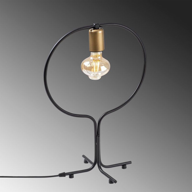 Lampe de table noire 18,11 po Kason