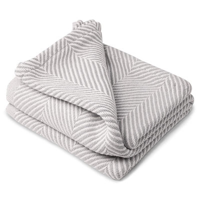 Coastal Monhegan Cotton Throw Without Fringe