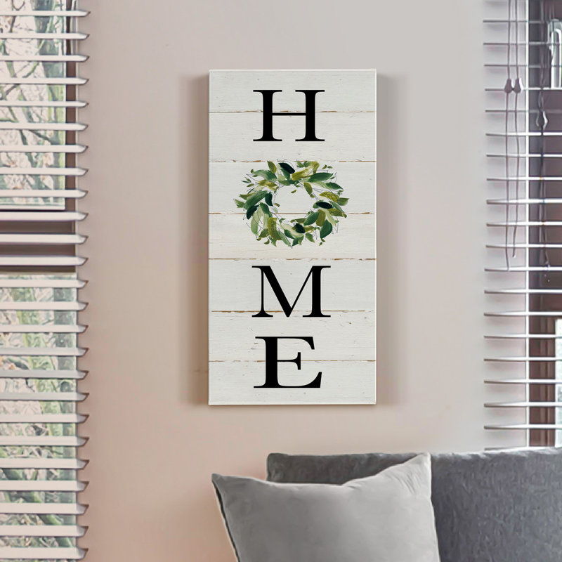 " Home ", 16" H x 8" W x 1" D