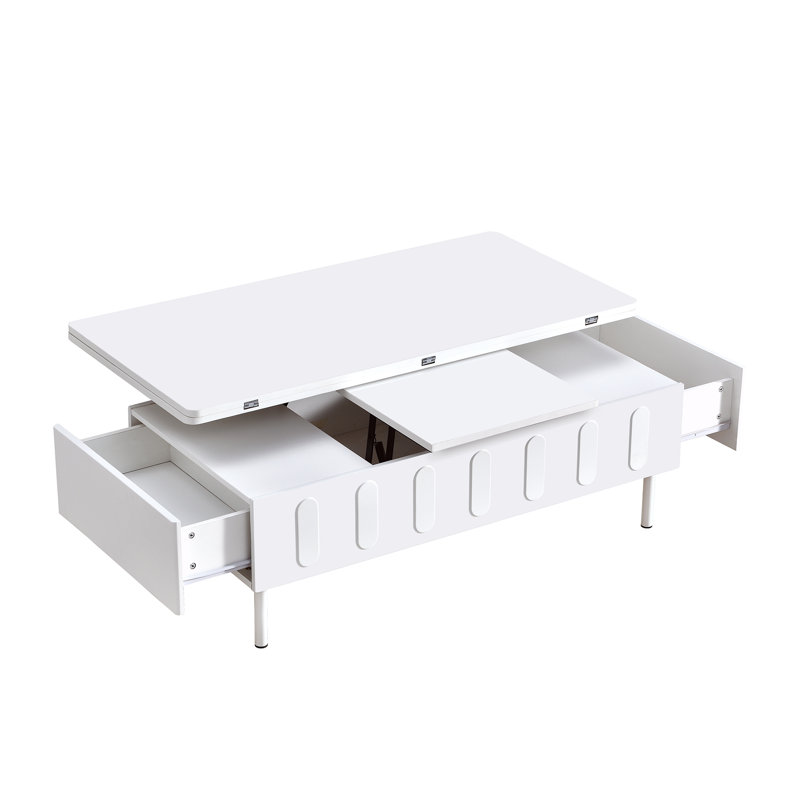 Modern Space Saving Centre Table with Foldable Top