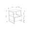 Sushama Modern Bedside Table With Drawer 45cm Wide-1179327650
