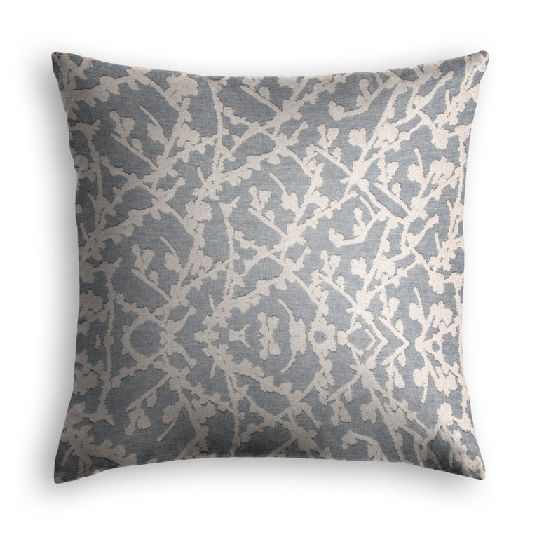Housse et insert de coussin décoratif en coton, Bleu, 18 po x 18 po
