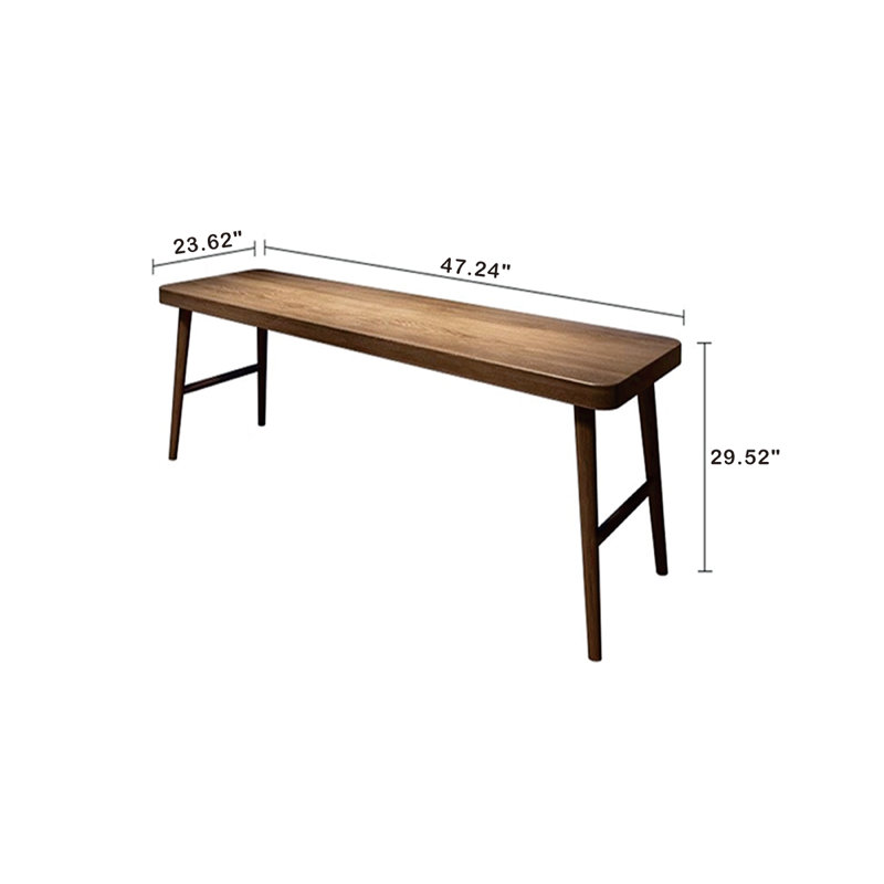 Bois massif 55,11 po brun massif rectangulaire, H 29,52 po x l 47,24 po x P 23,62 po
