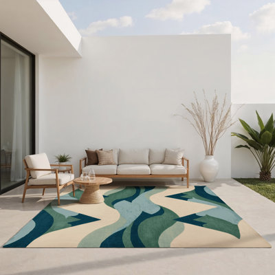 Tapis intérieur et extérieur Crescent Horizons