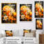 Orange vif mandarine cocktail coucher de soleil I - Art mural cocktails-100413837