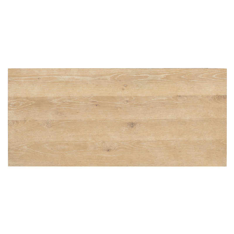 Beige Oak Veneer 3-Drawer Transitional Nightstand