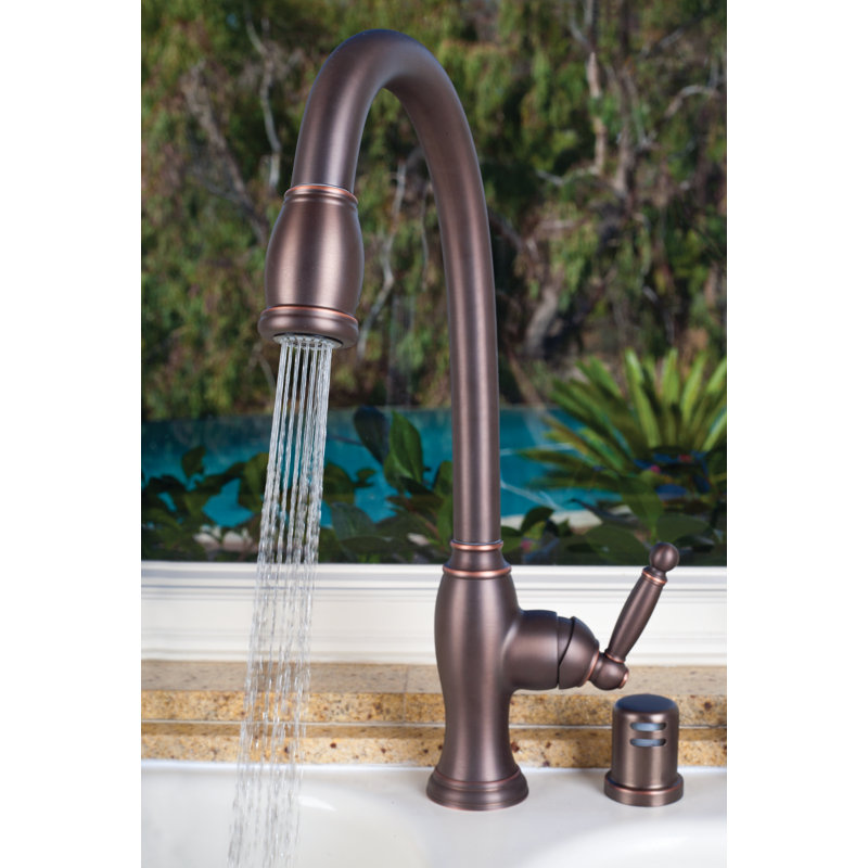 Nadya Single Handle Pull Down Kitchen Faucet, Oil Rubbed Bronze