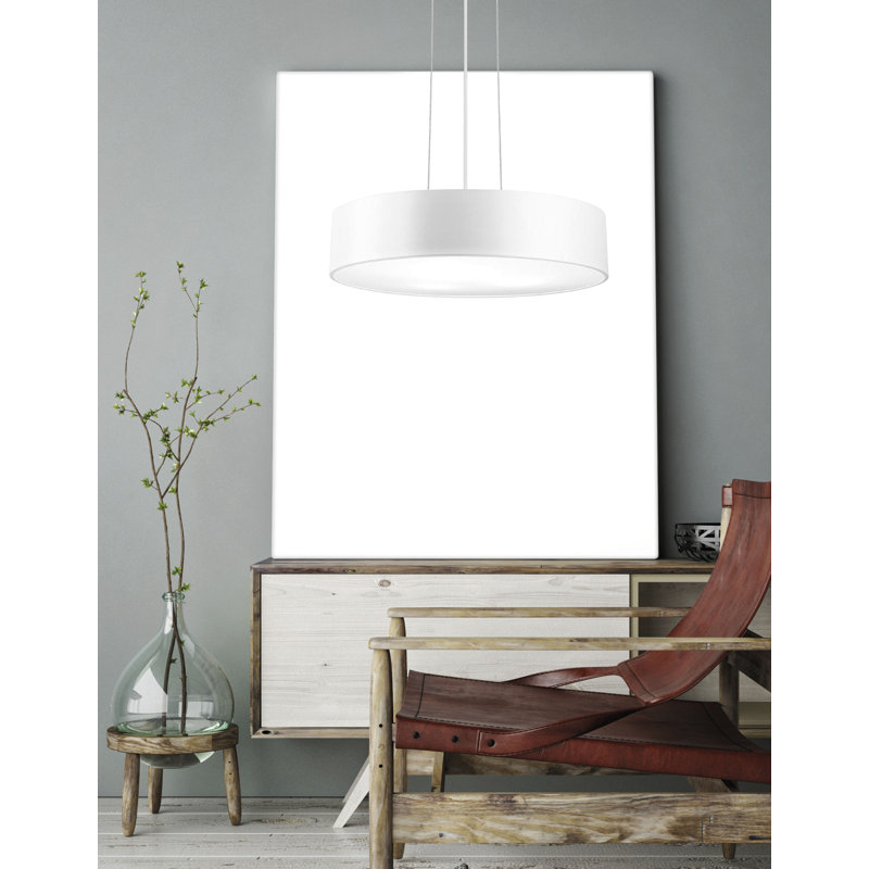 Finezza 3 - Light Drum Pendant, White