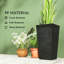 Modern Design Stackable Tapered Planters,Set Of 3 Outdoor Planters