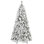 Arbre de Noël 5 pi avec 518 pointes - PVC enneigé et branches à aiguilles dures, structure à charnières pour une installation facile, support en métal stable - arbre de Noël réaliste