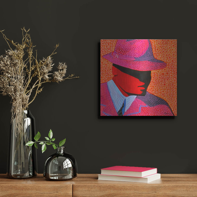  «An Honest Day's Work» par Bebe Keith, art mural en métal, 12 po x 12 po