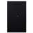 Black Metal Folding Locker With Adjustable Shelf, Handle Locks, And Spring Loaded Door , Easy Assembly Filing Cabinet Dividers, Locking Doors, Black, For Home-494476798