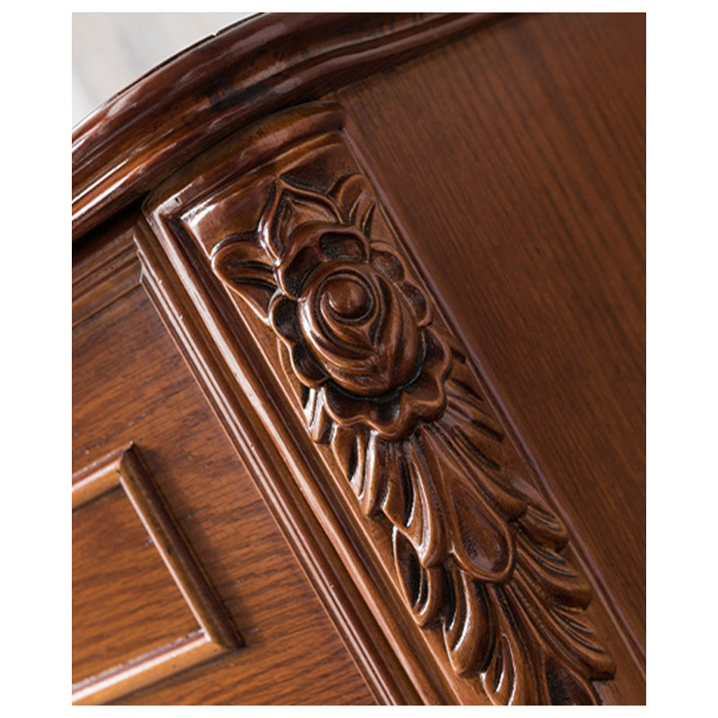 Armoire à chaussures en bois massif de style américain pour entrée de maison